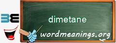 WordMeaning blackboard for dimetane